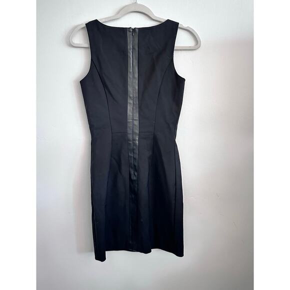 NWT A/X Armani Exchange Women's Sleeveless Faux Leather Sheath Dress Size 2 - Picture 8 of 10